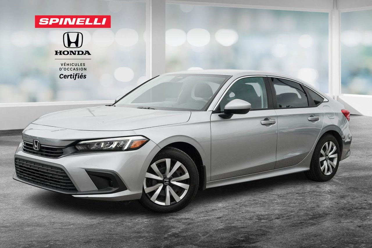 2022 Honda Civic Sedan LX: CAMERA ANGLES MORT SIÈGE CHAUFFANT*BAS/LOW KM*