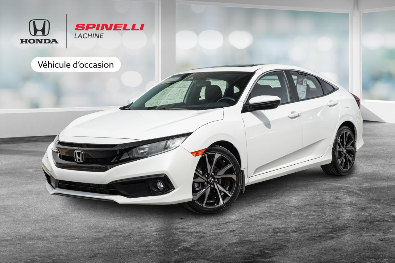 2020 Honda Civic Sedan SPORT; TOIT CAMERA LANEWATCH SIEGES CHAUFFANT MAGS