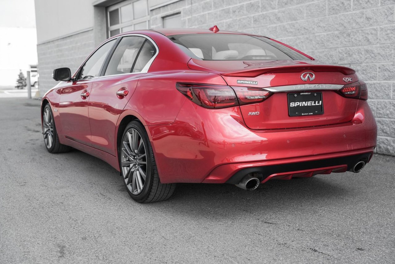 2019 Infiniti Q50S 3.0t Red Sport 400 AWD BAS KM CUIR TOIT NAVI BOSE