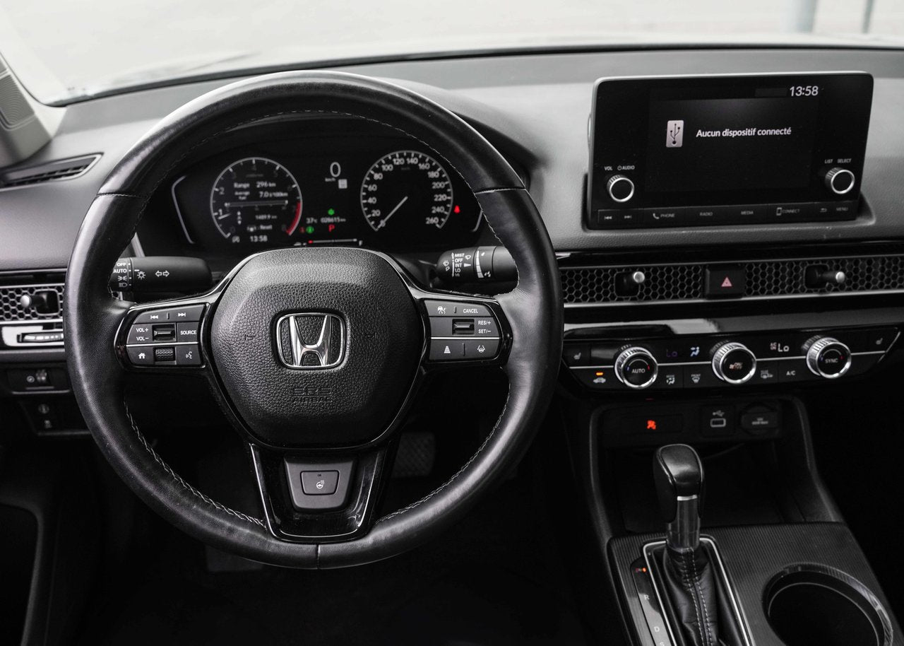 2023 Honda Civic EX; TOIT CAMERA ANGLES MORT SIEGE+VOLANT CHAUFFANT