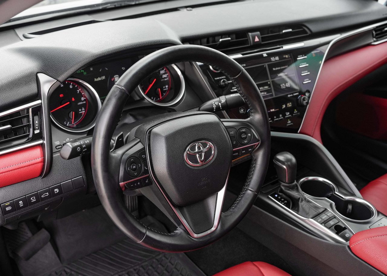 2018 Toyota Camry XSE V6 CUIR ROUGE SON JBL TOIT CARPLAY CAMERA 360