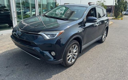2017 Toyota RAV4 Hybrid LIMITED AWD; CUIR TOIT NAV ANGLE MORT*BAS/LOW KM*