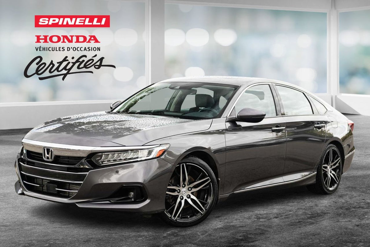 2021 Honda Accord TOURING 1.5L; CUIR TOIT NAV ANGLES MORT HEADS UP
