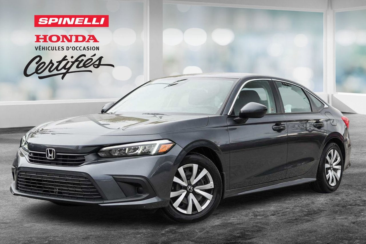 2022 Honda Civic LX AUTO; A/C CAMERA ANGLES MORT *BAS/LOW KM*