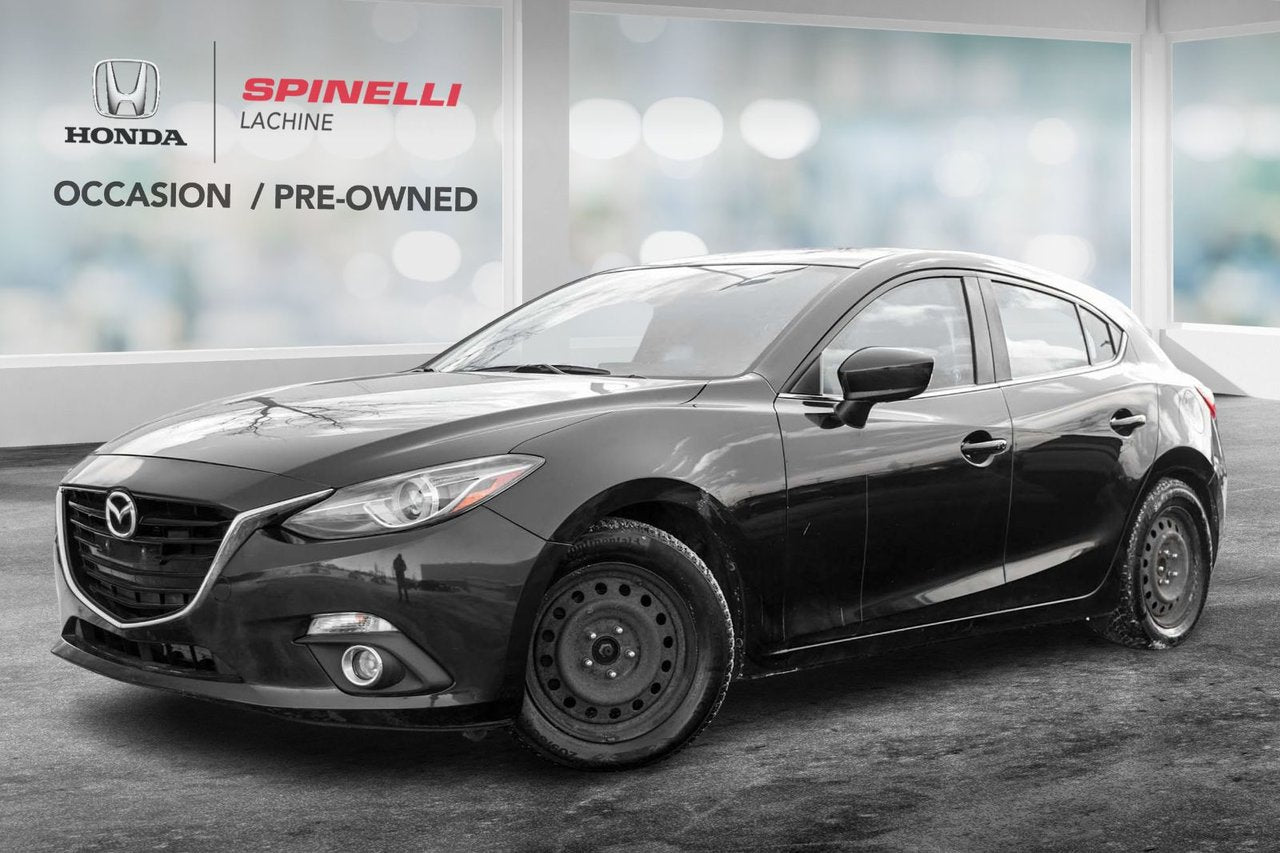 2015 Mazda Mazda3 SPORT GT; CUIR TOIT NAV SIEGES CHAUFFANT*GARANTIE*