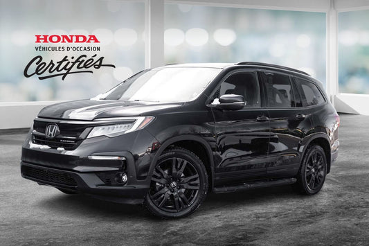 2021 Honda Pilot BLACK EDITION AWD; CUIR TOIT PANO NAV DVD AUDIO