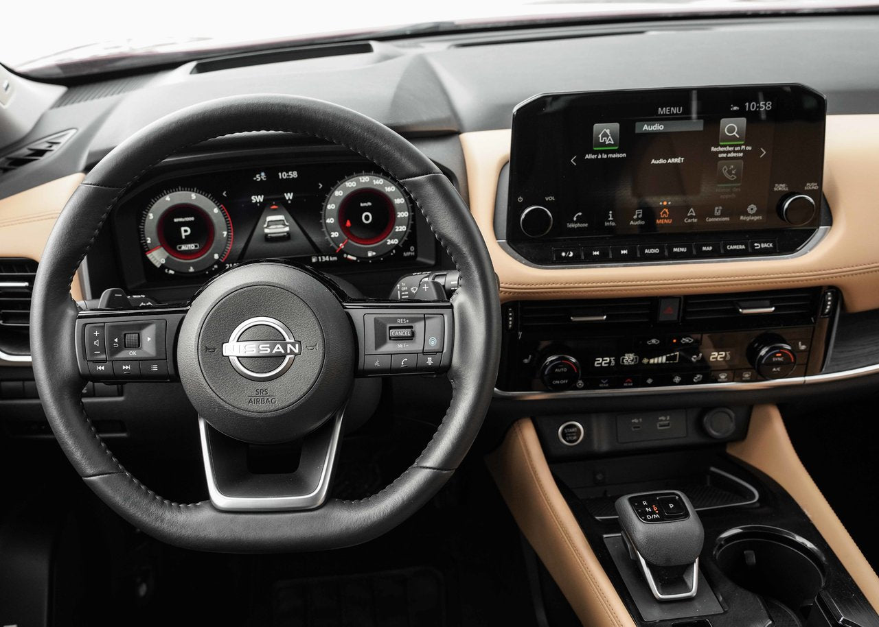 2023 Nissan Rogue Platinum AWD+CAM.360+NAV+CUIR+TOIT.PANO+CARPLAY