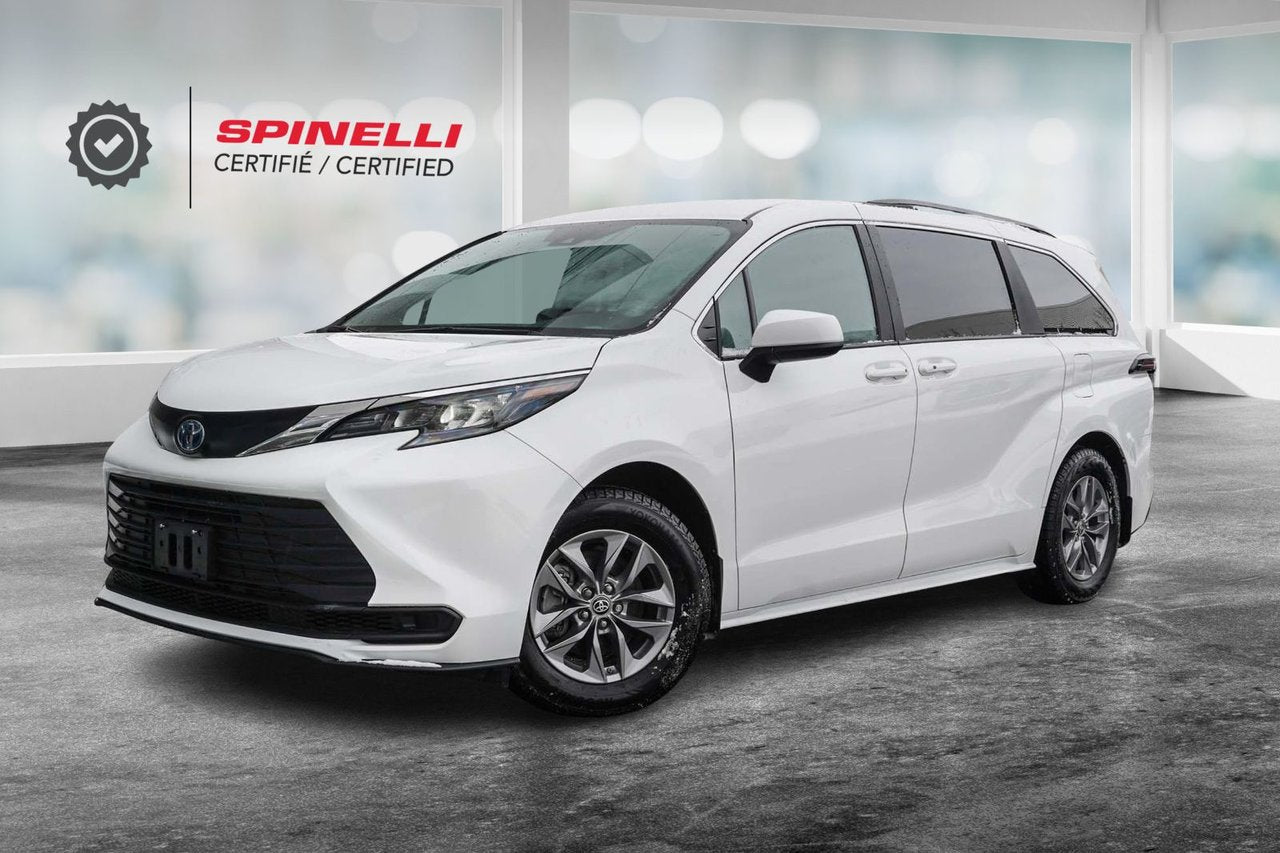 2024 Toyota Sienna LE AWD HYBRIDE 8 PASSAGERS BAS KM CARPLAY
