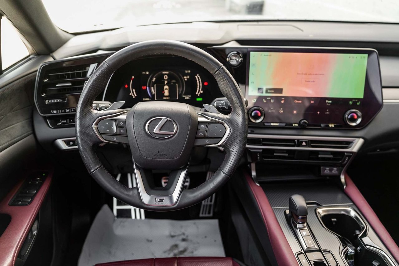 2024 Lexus RX 500H 500h DEMO F SPORT 2 CUIR ROUGE TOIT PANO BAS KM