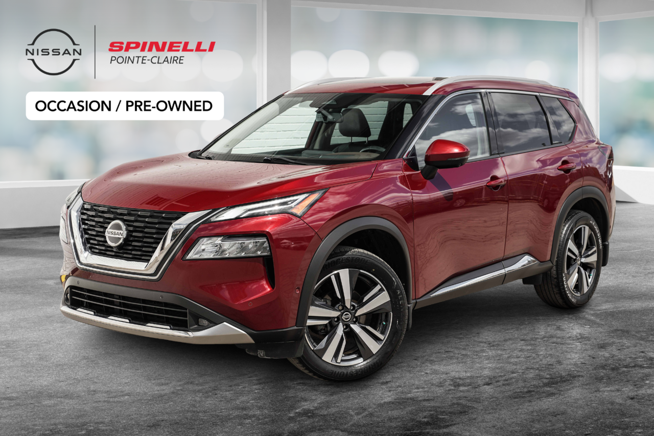 2021 Nissan Rogue Platinum AWD+CAM.360+NAV+CUIR+TOIT.PANO+CARPLAY