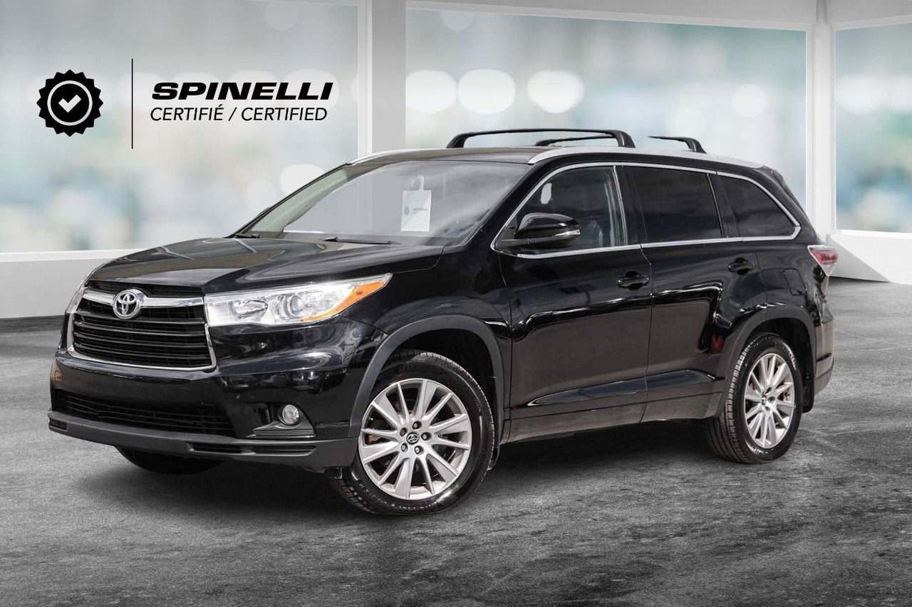 2016 Toyota Highlander XLE AWD BAS KM 8 PASS CUIR TOIT NAVI