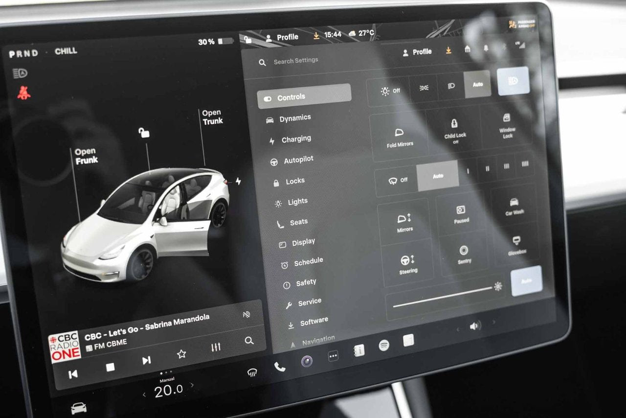 2021 Tesla Model Y STANDARD RANGE BAS KM RWD CUIR BLANC