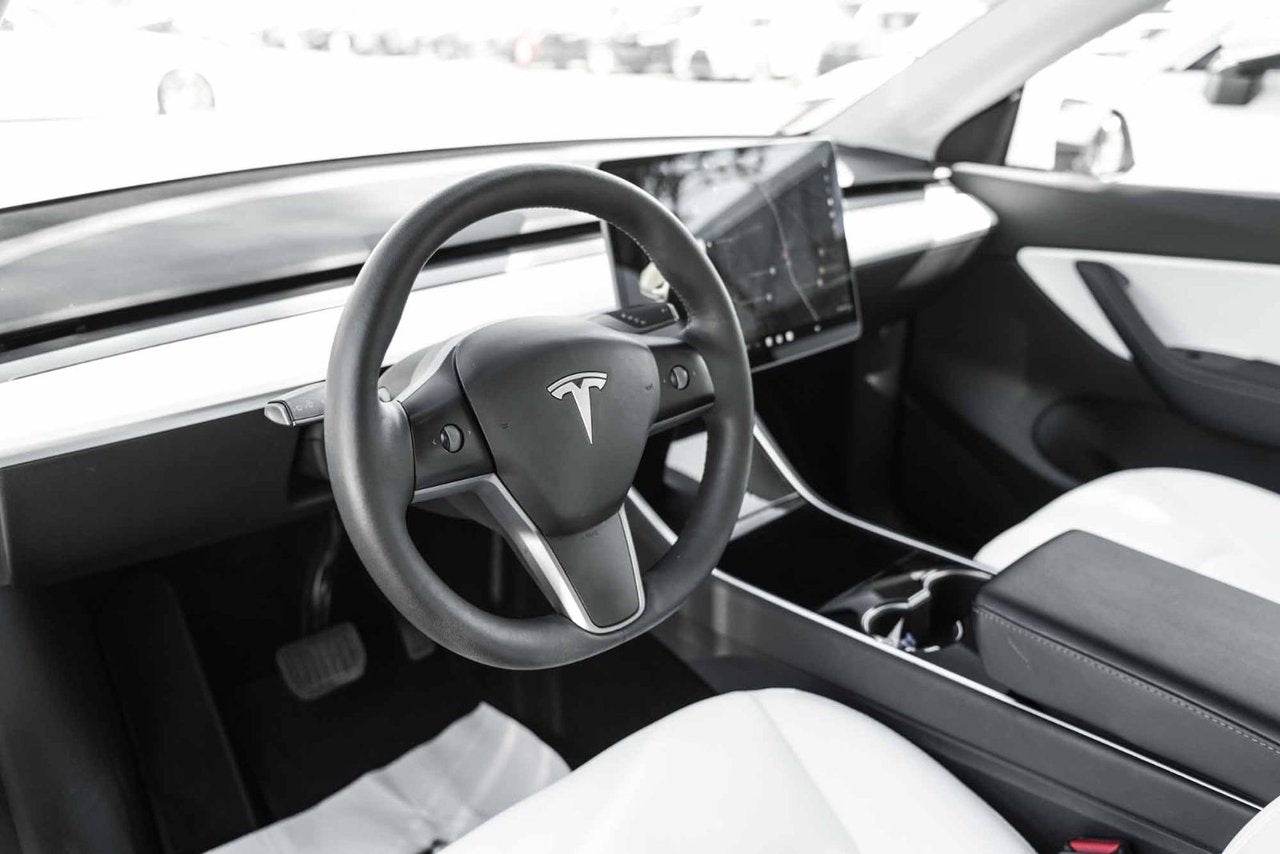 2021 Tesla Model Y STANDARD RANGE BAS KM RWD CUIR BLANC
