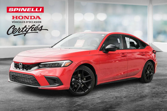 2022 Honda Civic Hatchback SPORT AUTO; TOIT ANGLE MORT SIÈGE+VOLANT CHAUFFANT