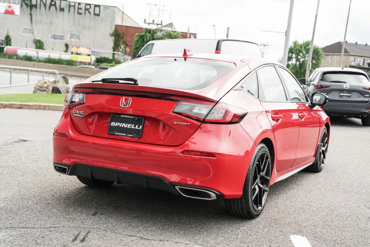 2022 Honda Civic Hatchback SPORT AUTO; TOIT ANGLE MORT SIÈGE+VOLANT CHAUFFANT