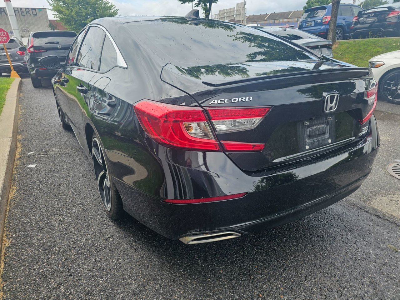 2021 Honda Accord Sedan SPORT 2.0T; TOIT CAMERA SIEGE CHAUFFANT*BAS/LOW KM