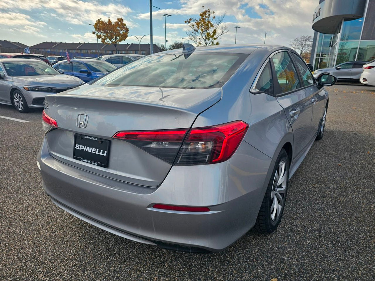 2023 Honda Civic Sedan LX; CAMERA ANGLES MORT SIÈGE CHAUFFANT*BAS/LOW KM*